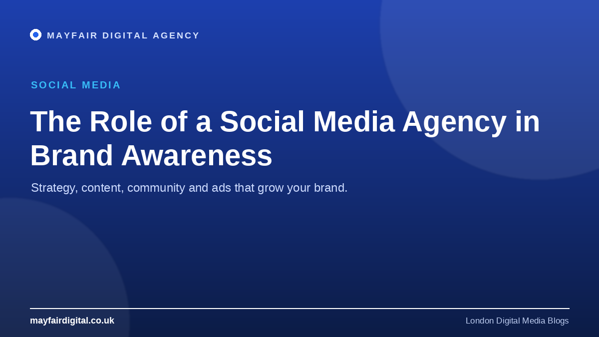 The Role of Social Media Agency in Building Brand Awareness