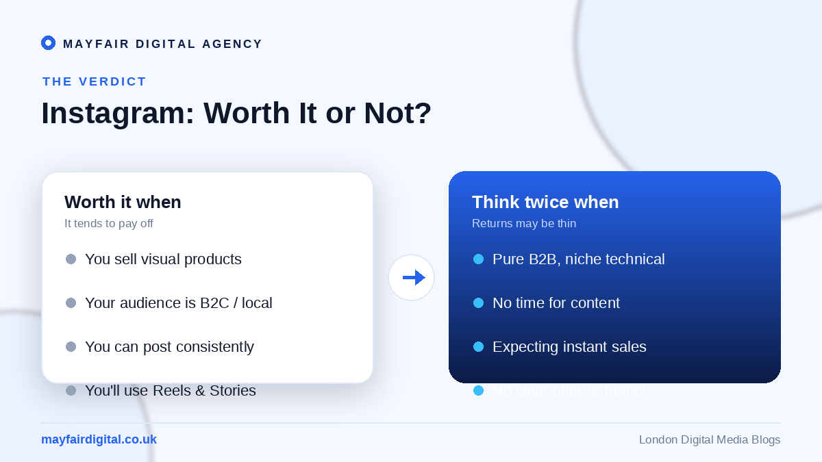 Is Instagram Actually Worth the Hassle for Your Business? Instagram worth it or not for business