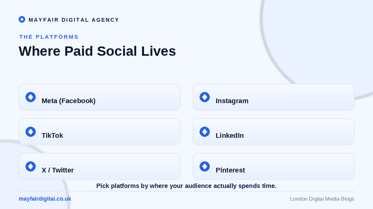 Navigating the Complexities of Paid Social Media Strategies Paid social platforms: Meta, Instagram, TikTok, LinkedIn, X, Pinterest